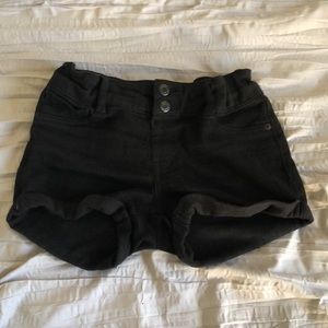 Girls black shorts